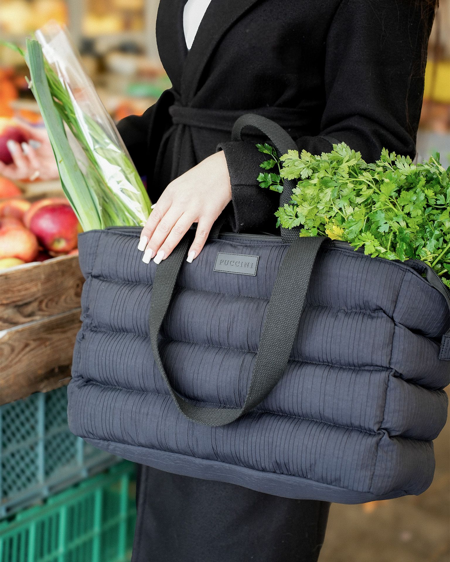 Geantă urbană cu buzunar pentru laptop de 15,6 inci neagră