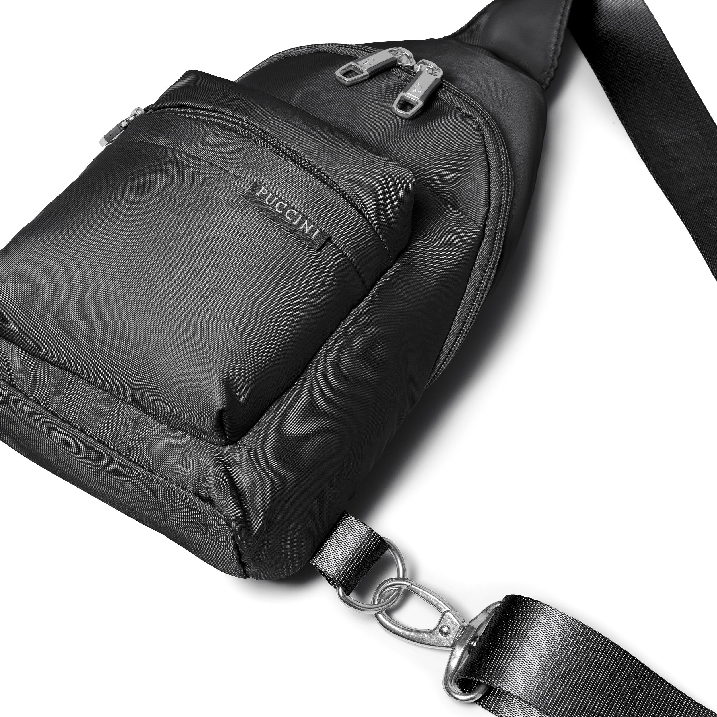 Rucsac Sling Bag pe un umăr - negru - puccini.ro
