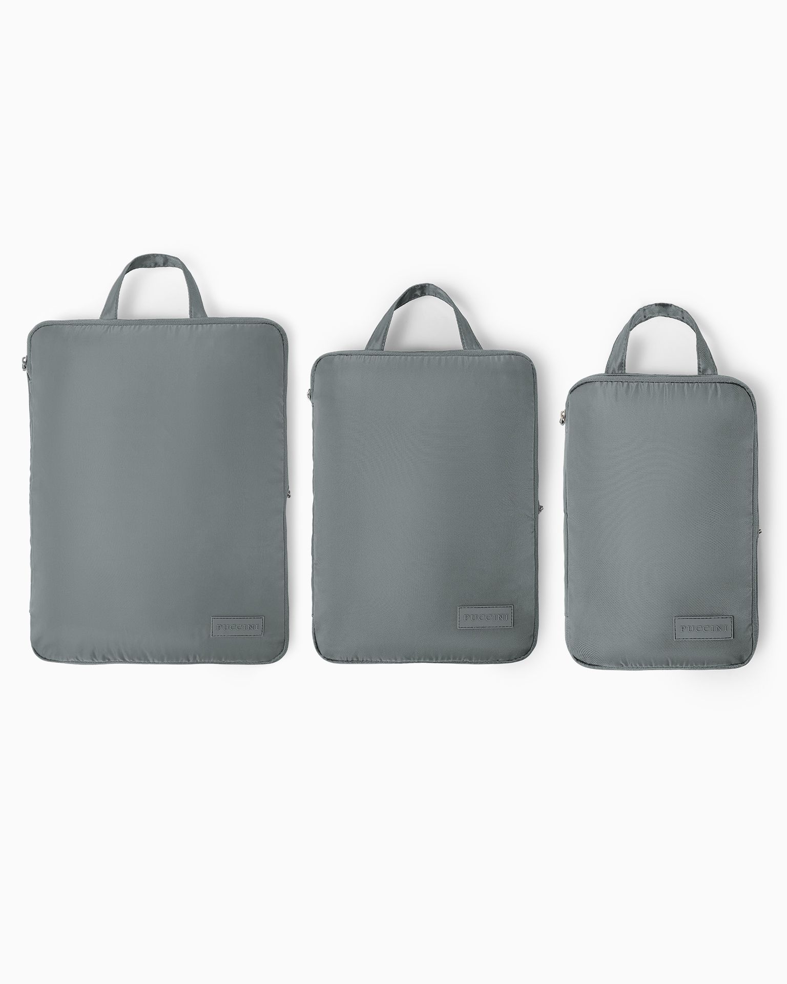 Set organizator de călătorie cu compresie gri