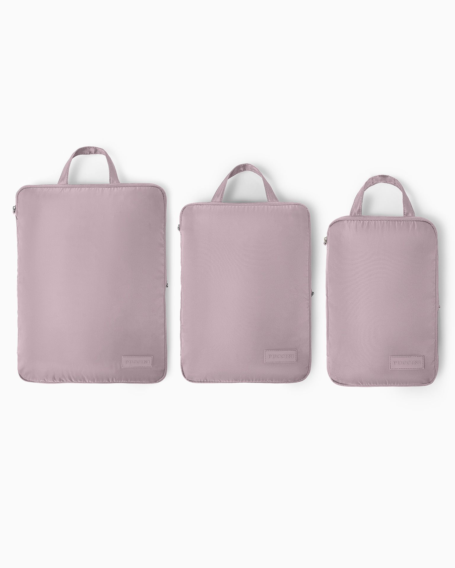 Set organizator de călătorie cu compresie roz