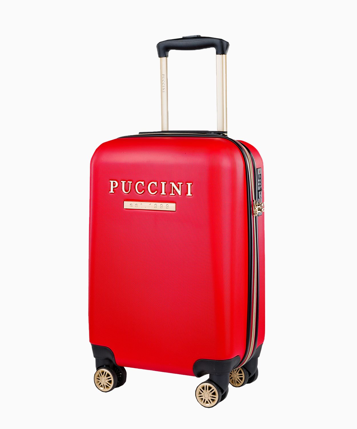 Troler de cabină roșu cu inscripție elegantă