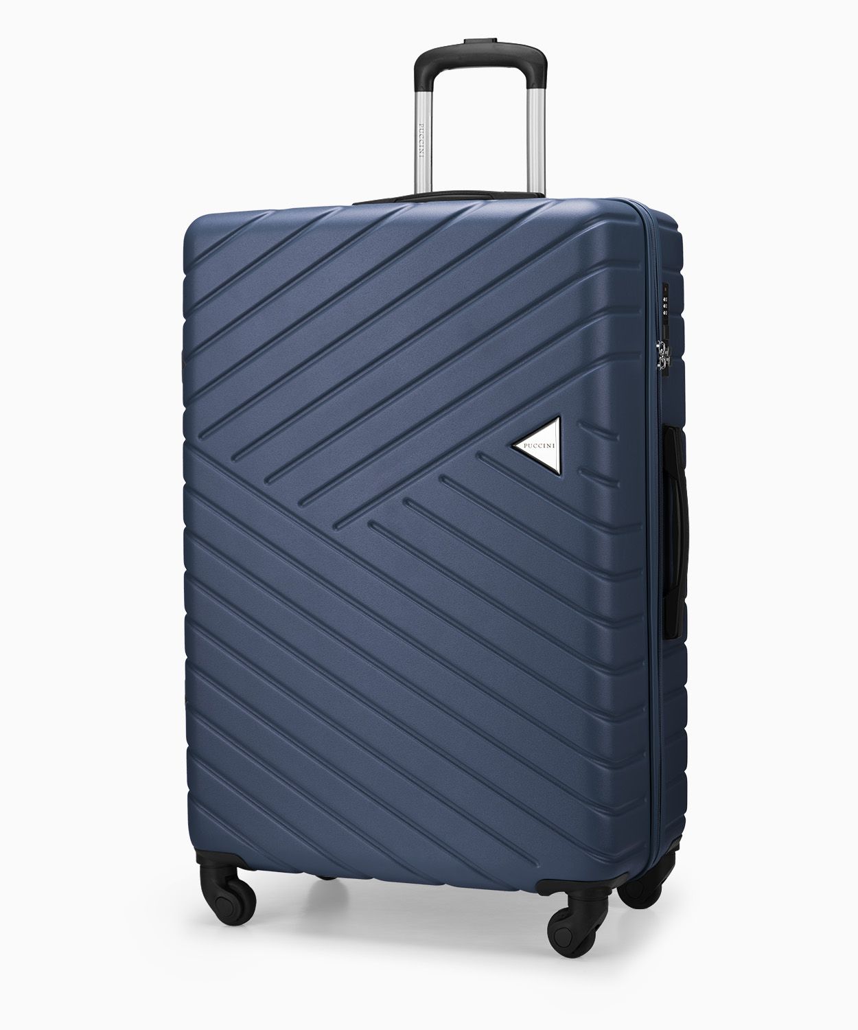 Valiză mare + set rucsac multifuncțional pentru avion albastru marin