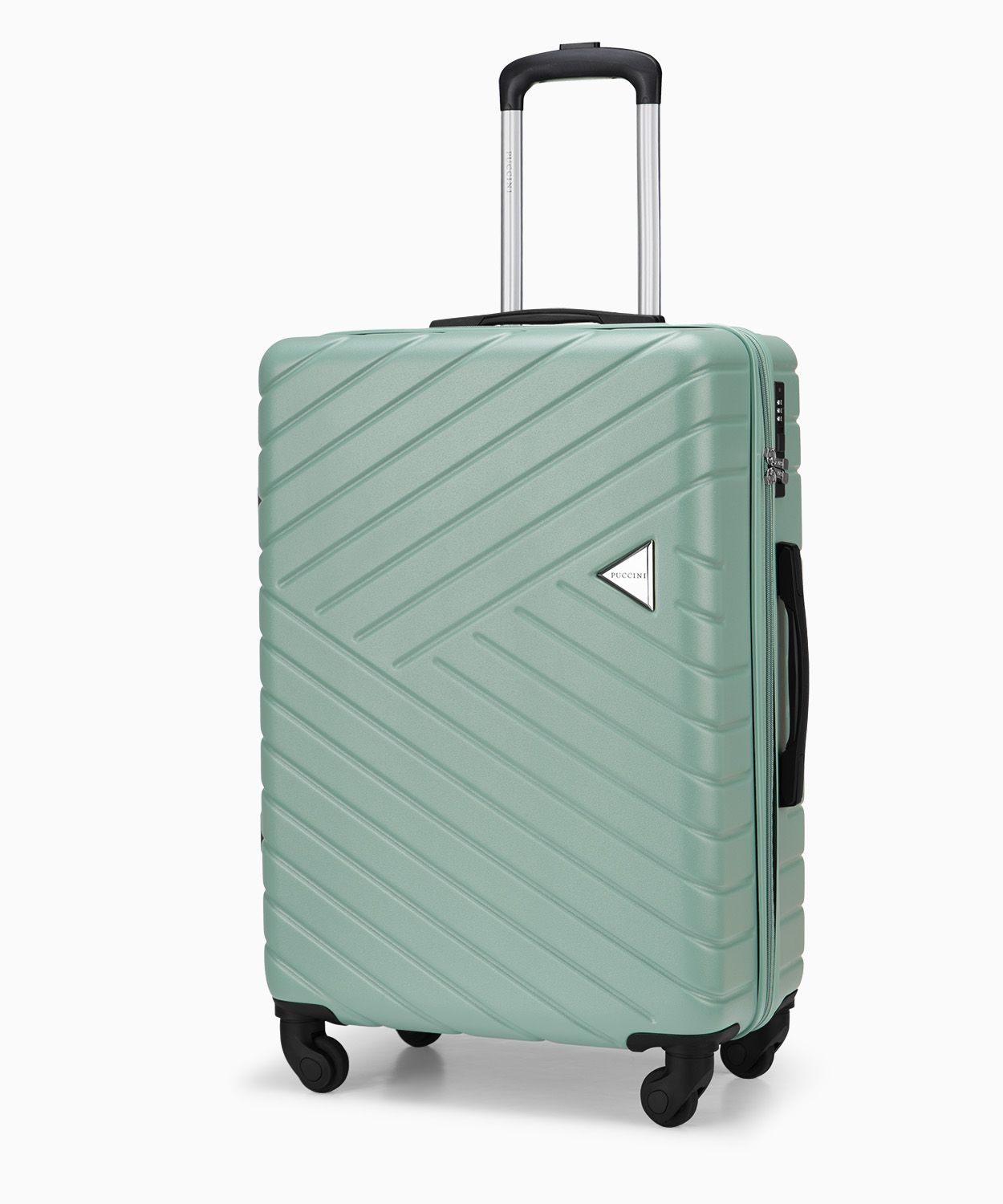 Valiză pe roți medie verde