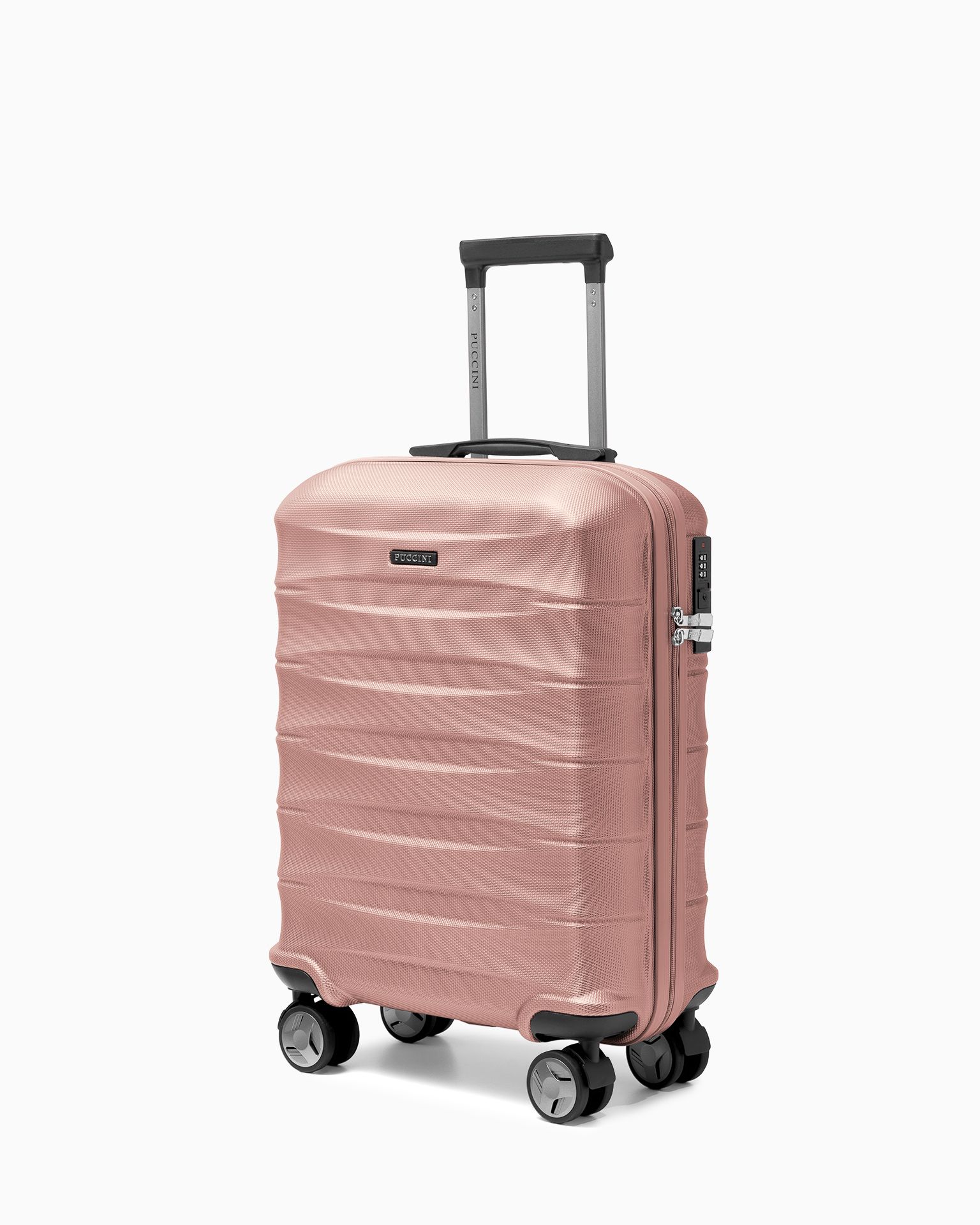 Valiza de cabină ABS hard case rose gold