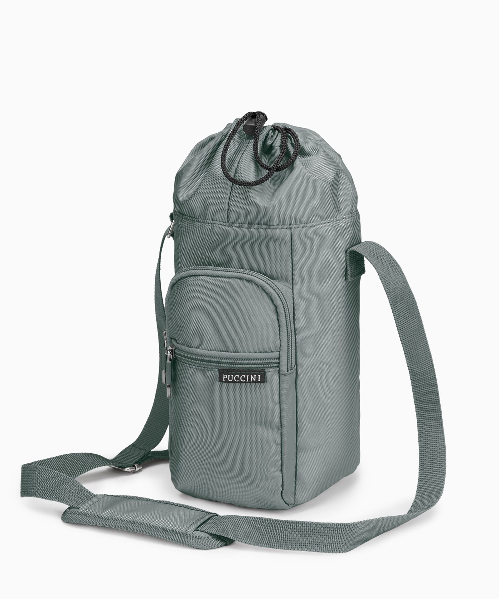 Geantă termică pentru sticle verde