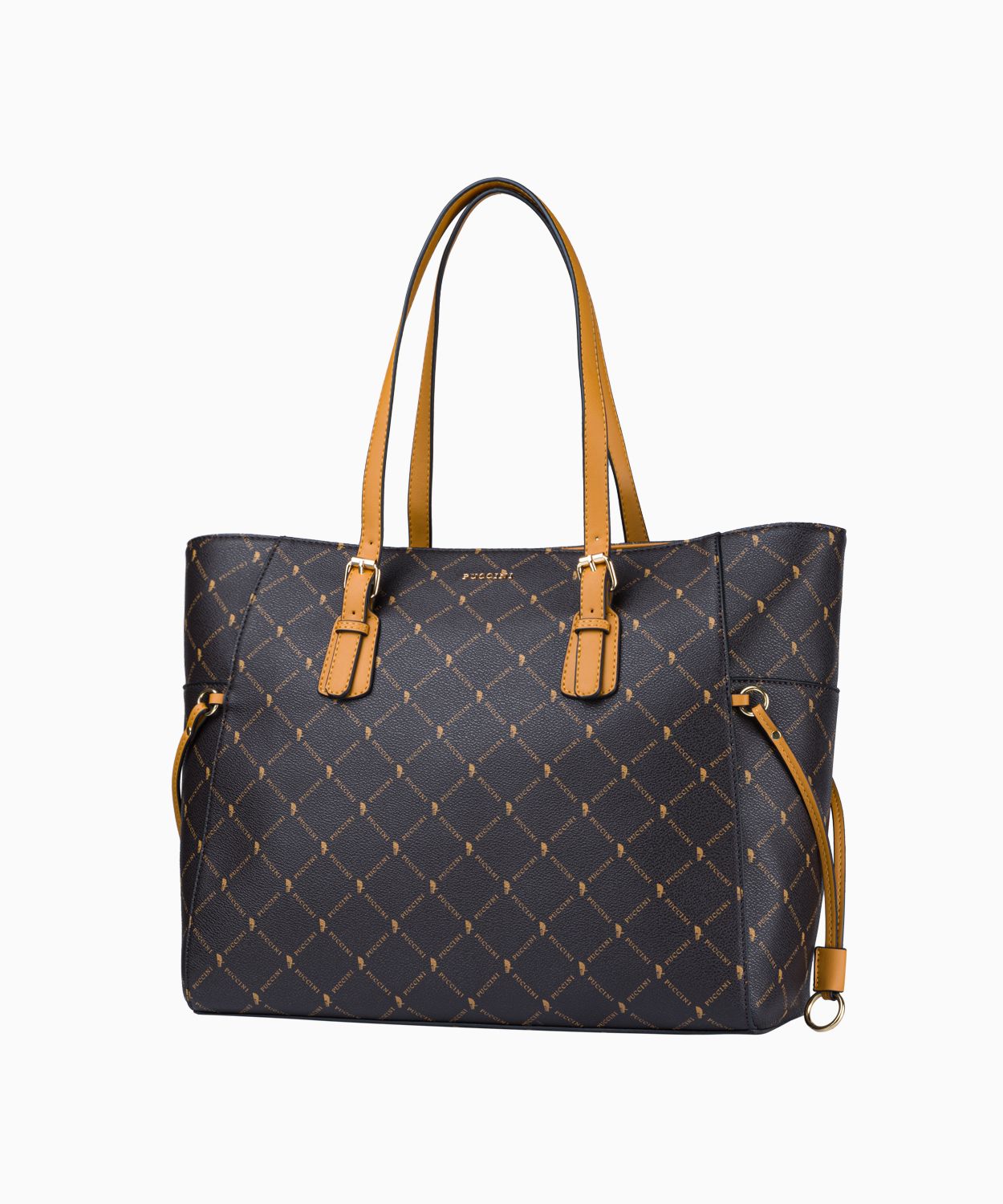 Geantă de damă shopper cu logo și mâner reglabil