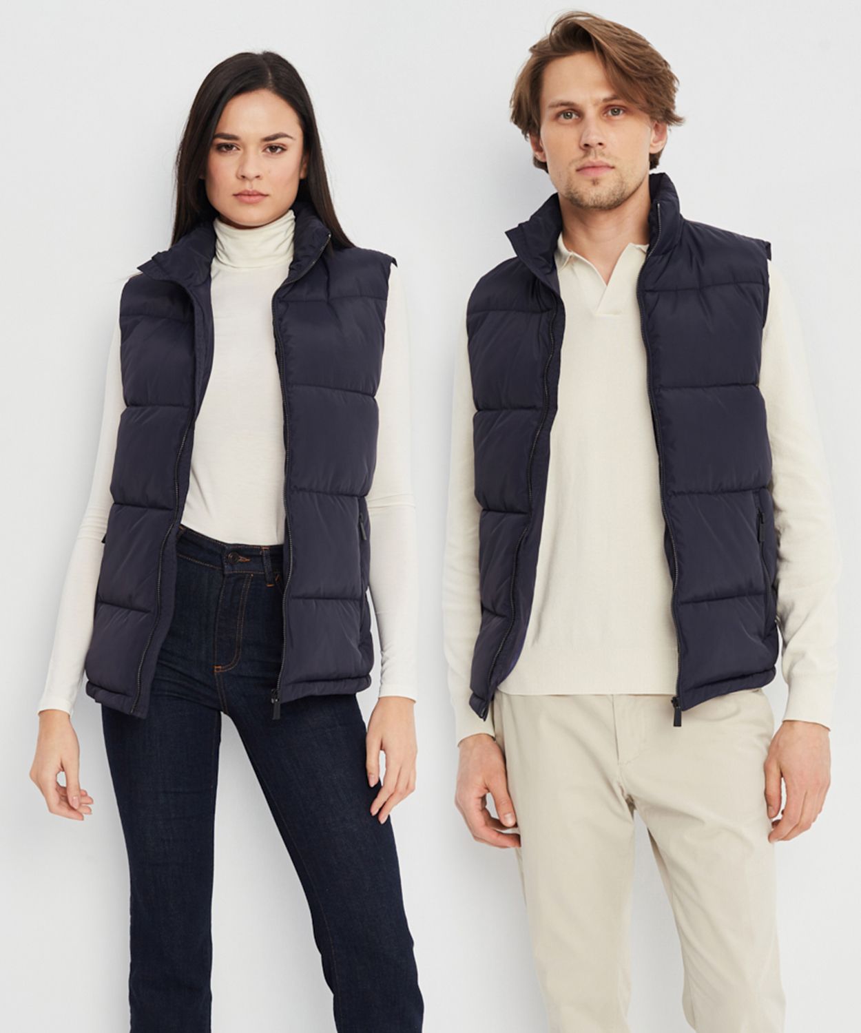Vestă matlasată bleumarin mărimea XL