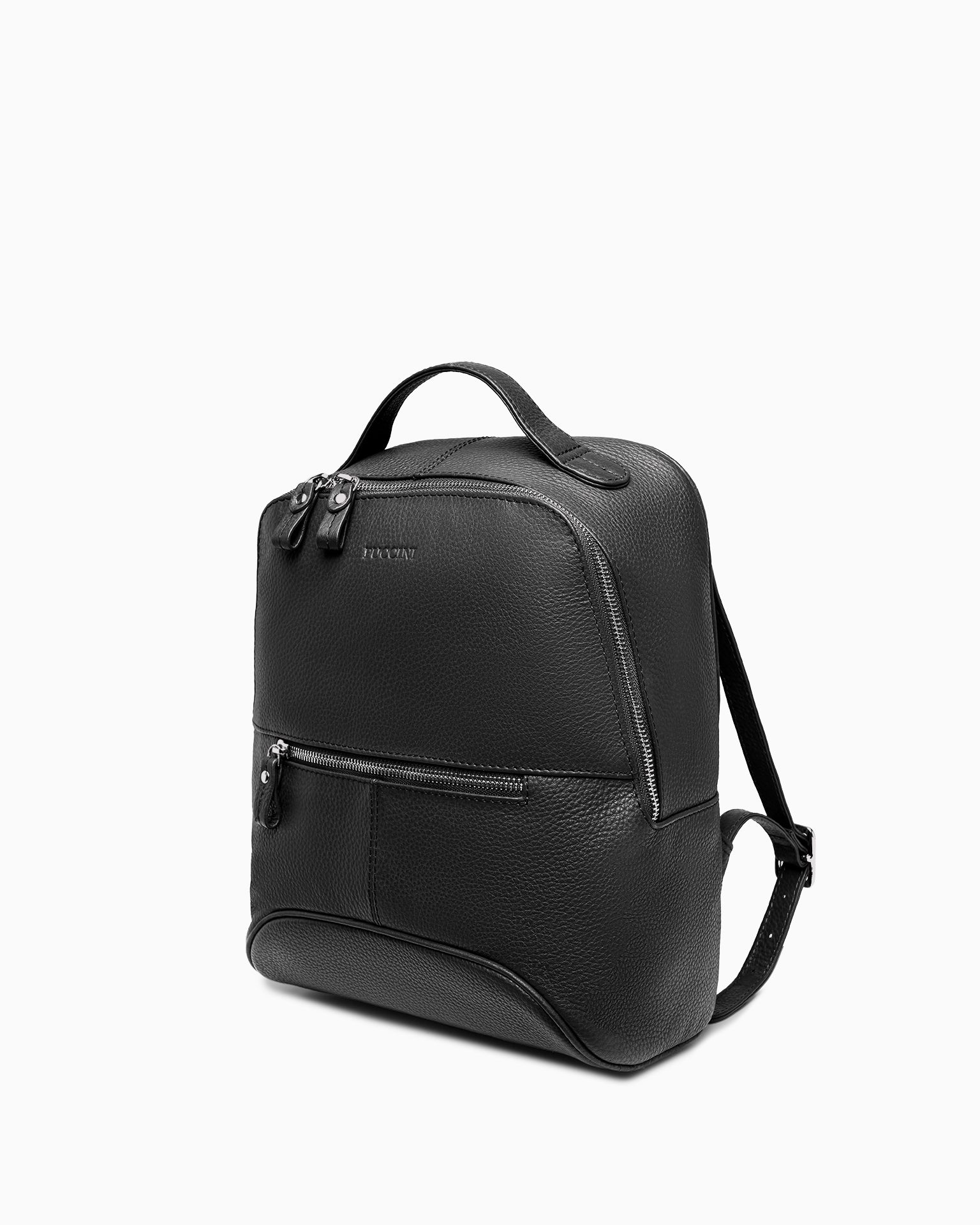 Rucsac de damă din piele cu textură bob de mazăre