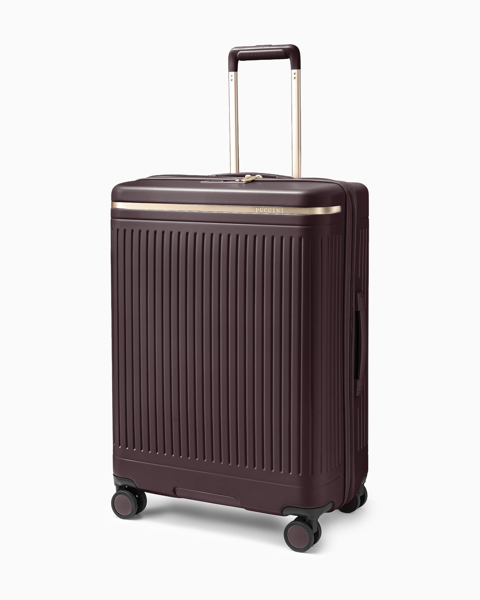 Valiză medie din policarbonat maro