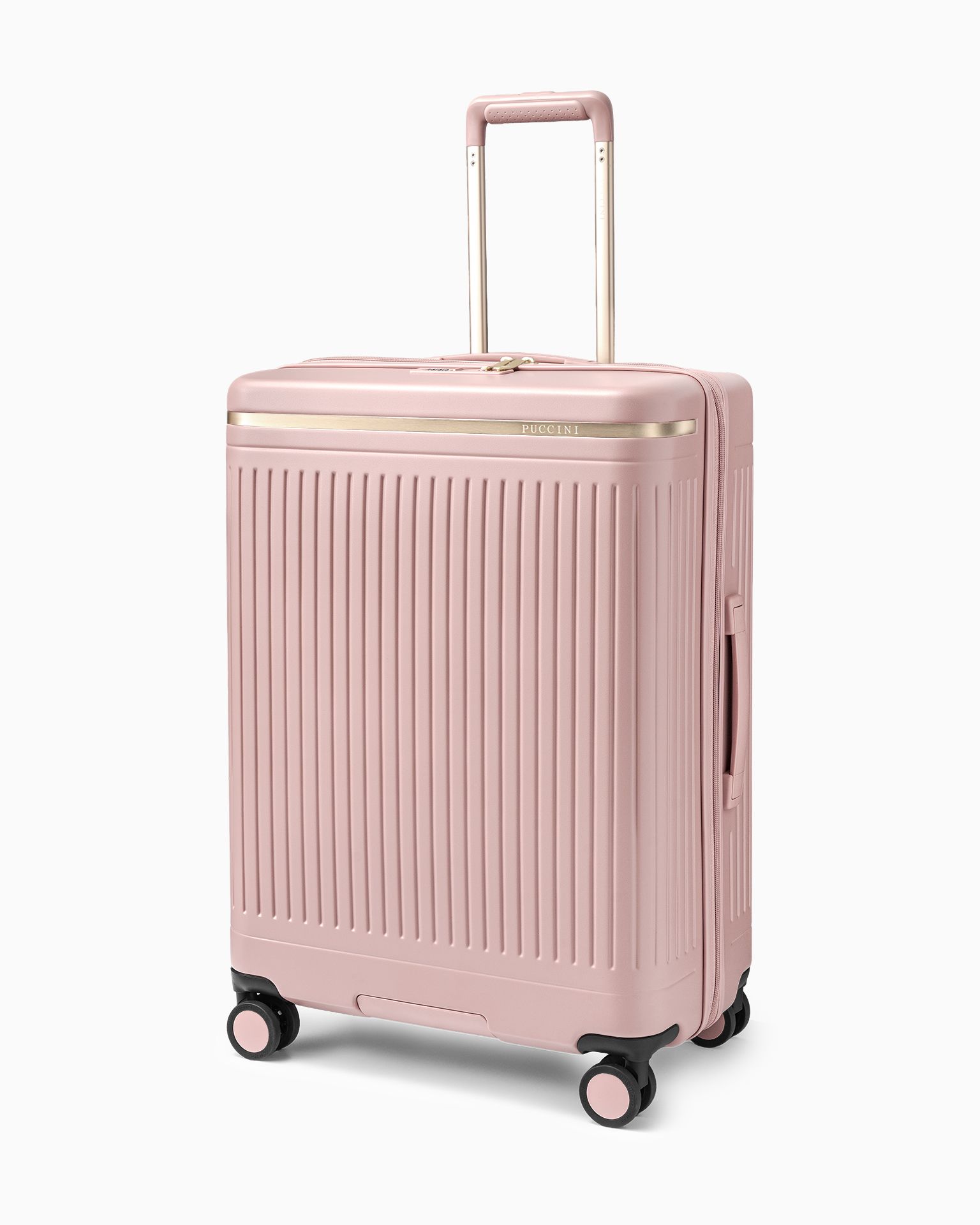 Valiză medie din policarbonat roz