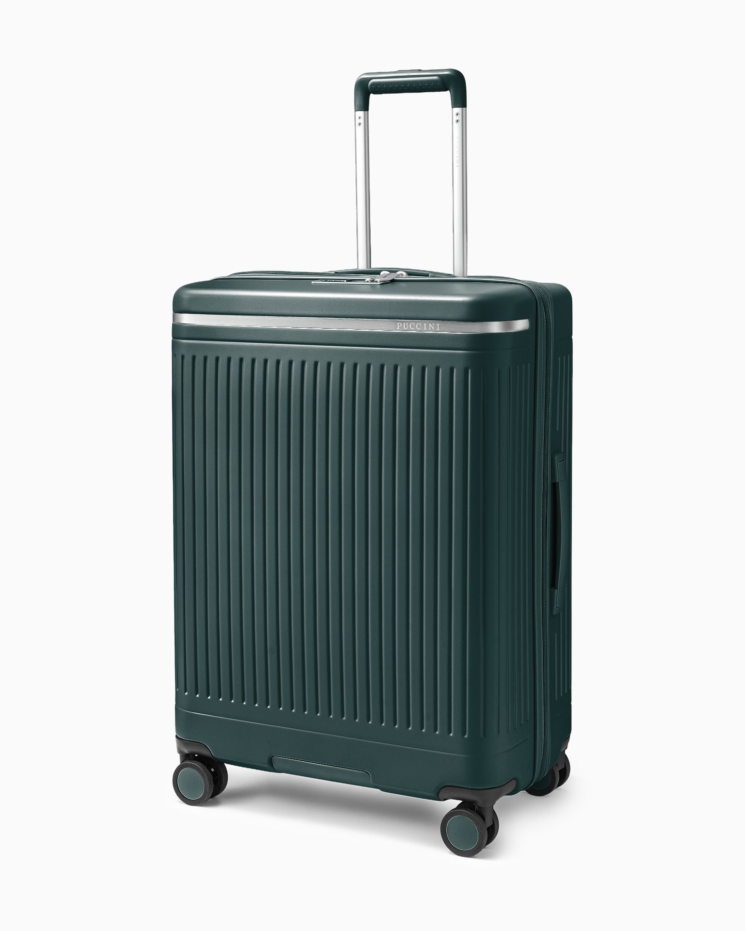 Valiză medie din policarbonat verzuie