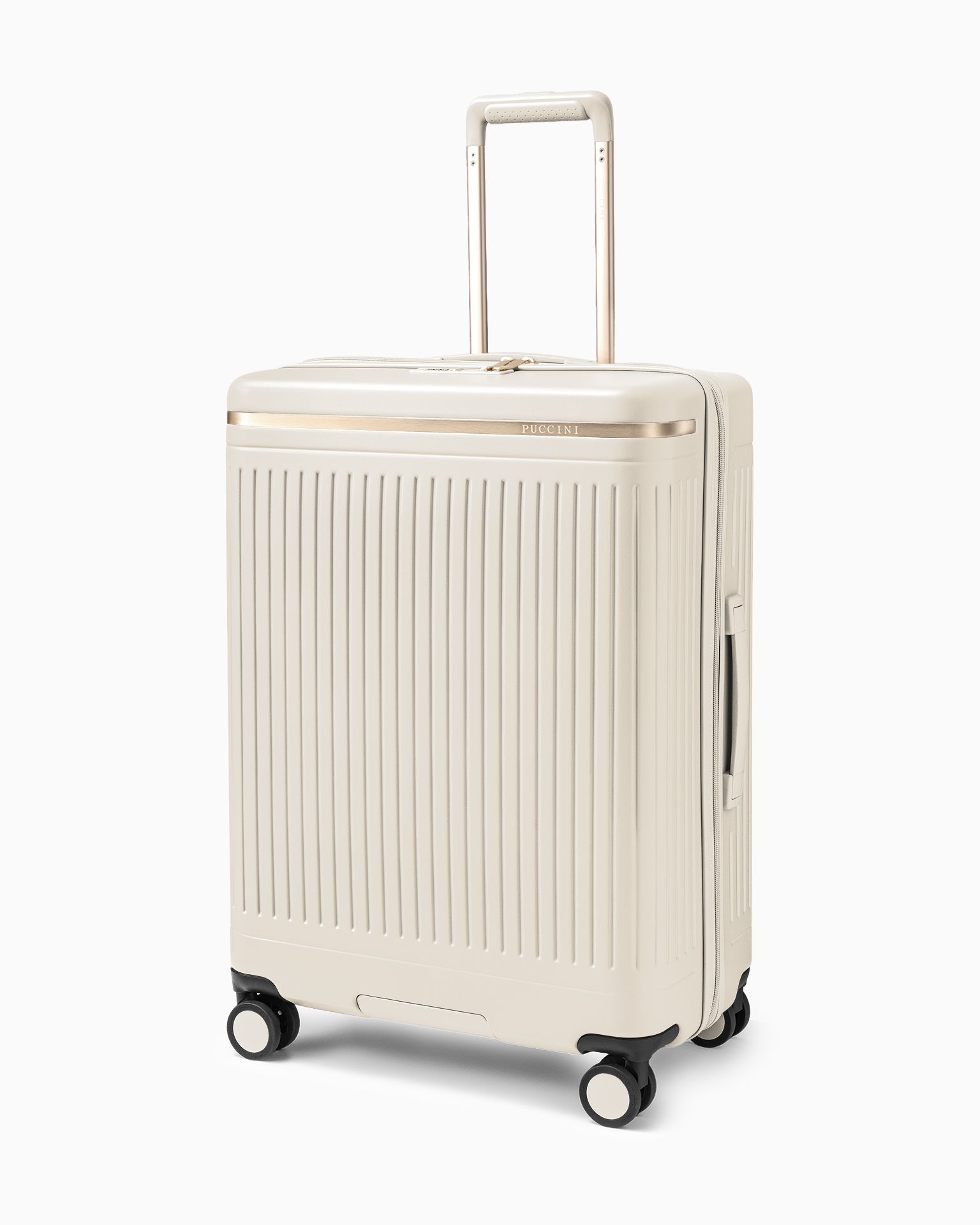 Valiză medie din policarbonat bej