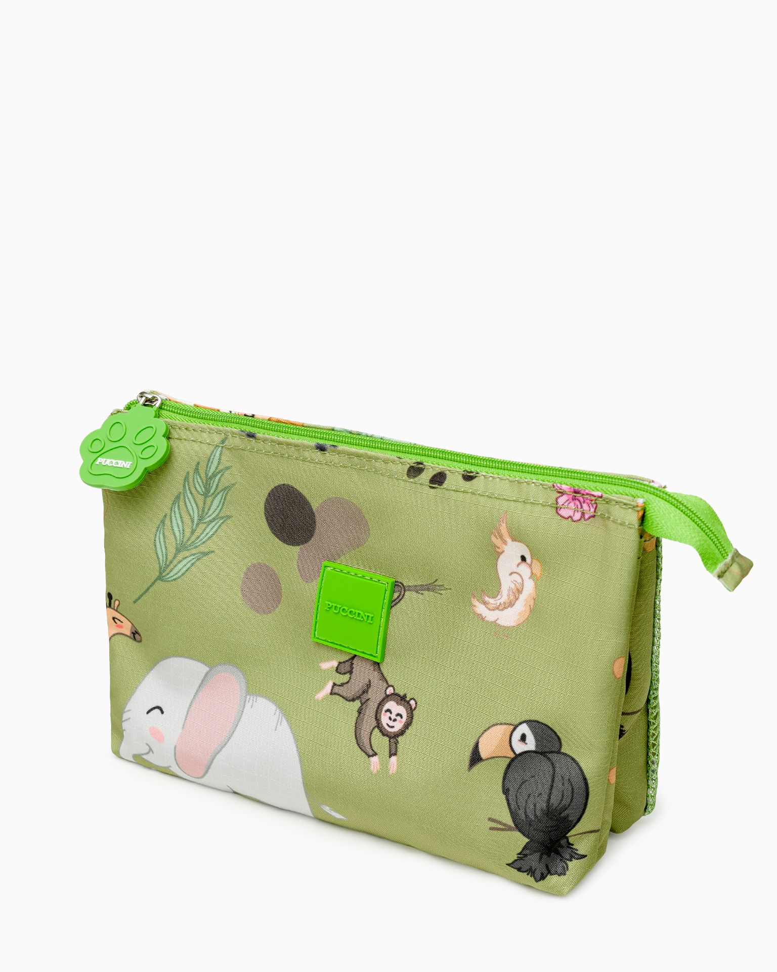 Geantă cosmetică verde safari pentru copii