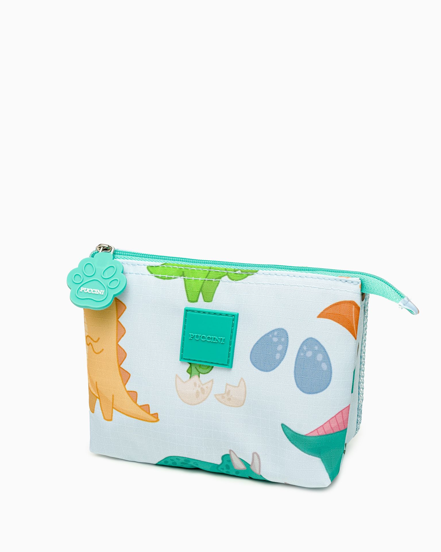 Geantă cosmetice pentru copii mici dinozauri albastru