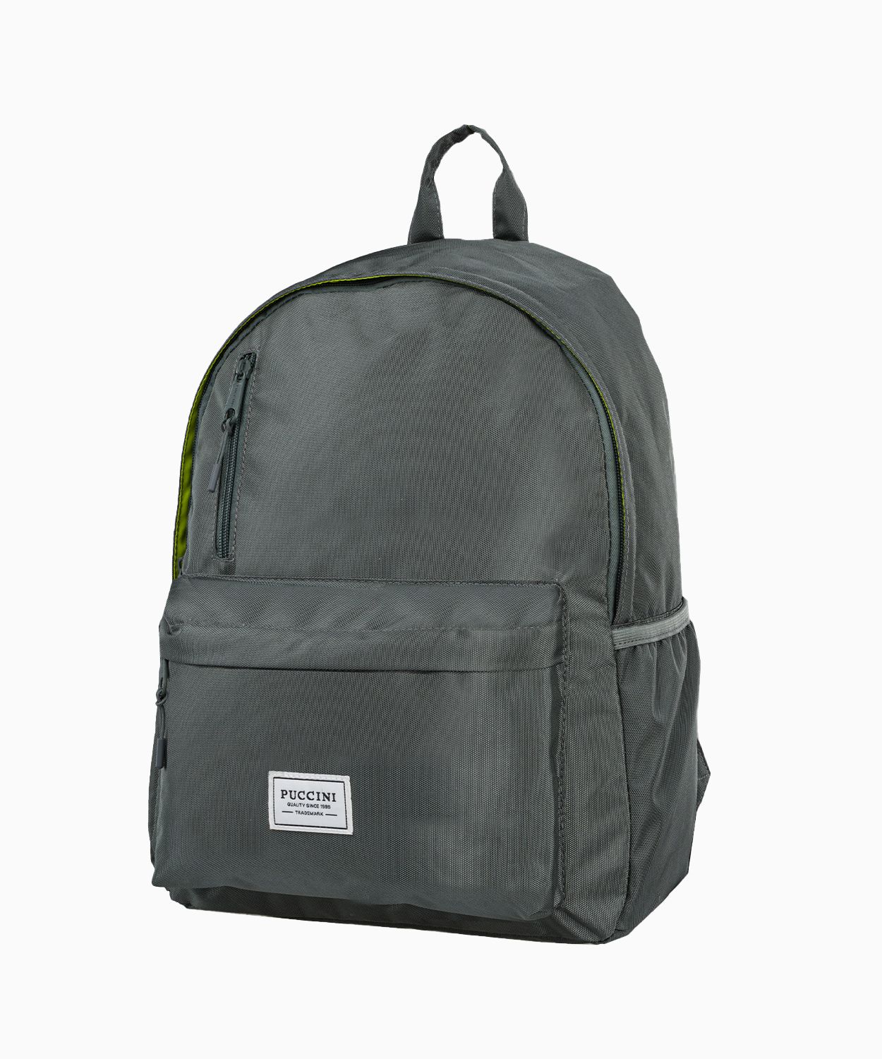 Rucsac tineresc cu căptușeală neon - verde măsliniu