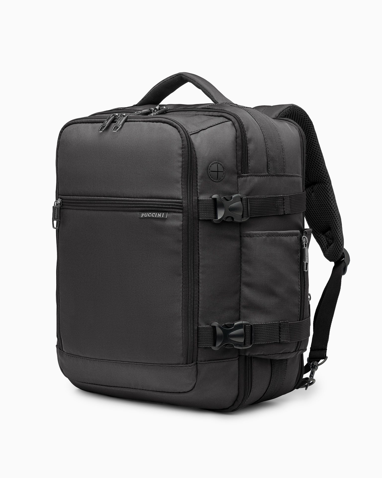 Rucsac de avion cu extensie m negru