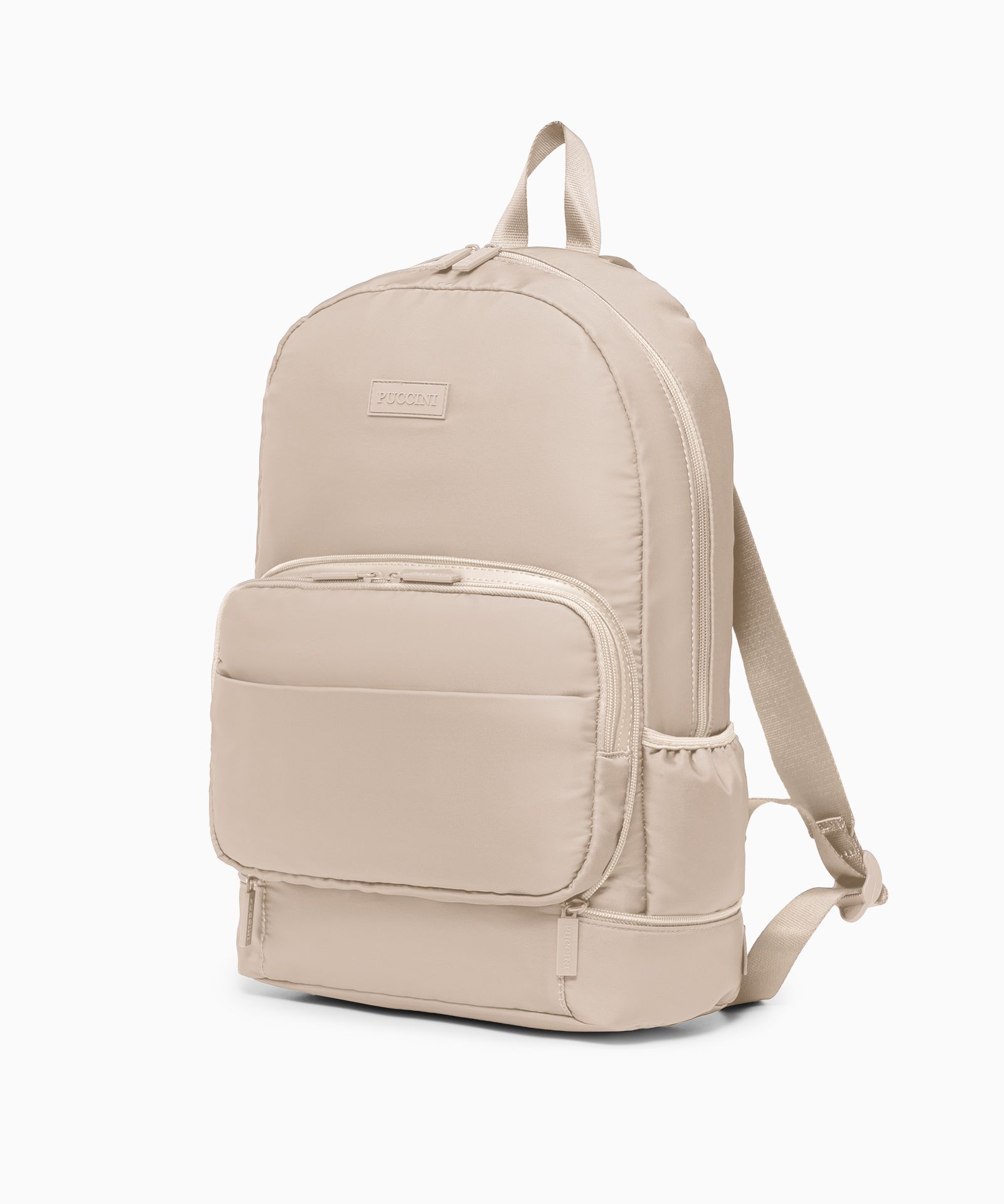 Rucsac cu geantă 2in1 bej