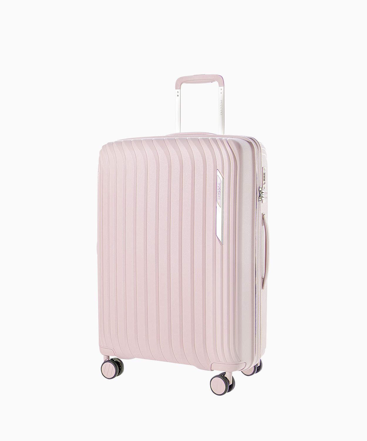 Troler mediu din polipropilenă cu striații - roz