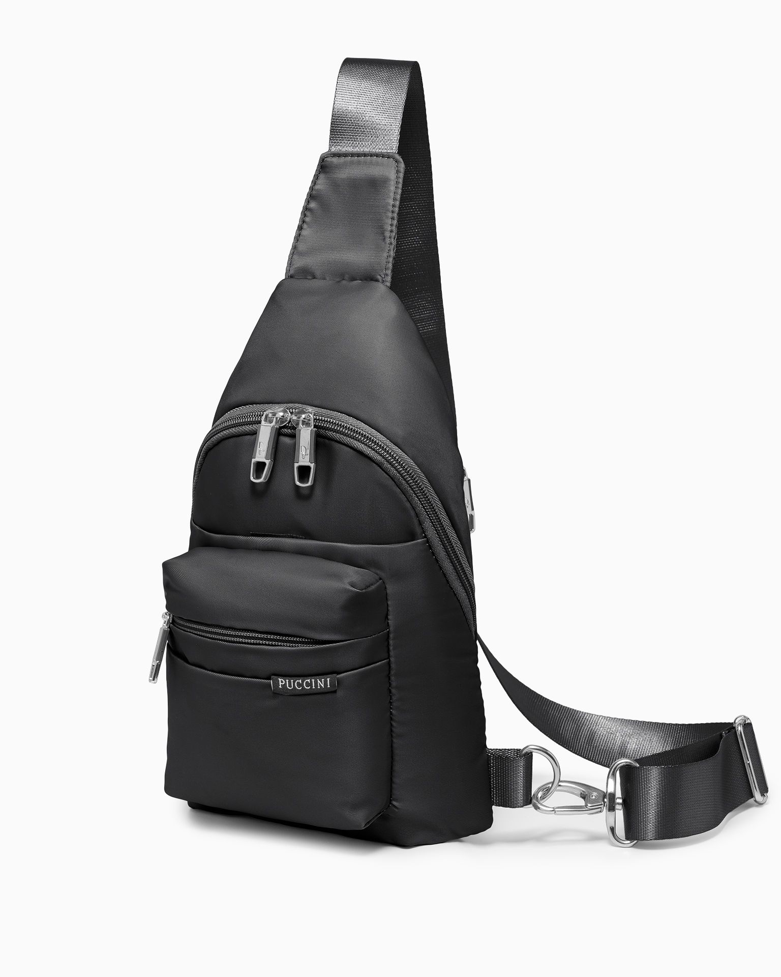 Rucsac Sling Bag pe un umăr - negru