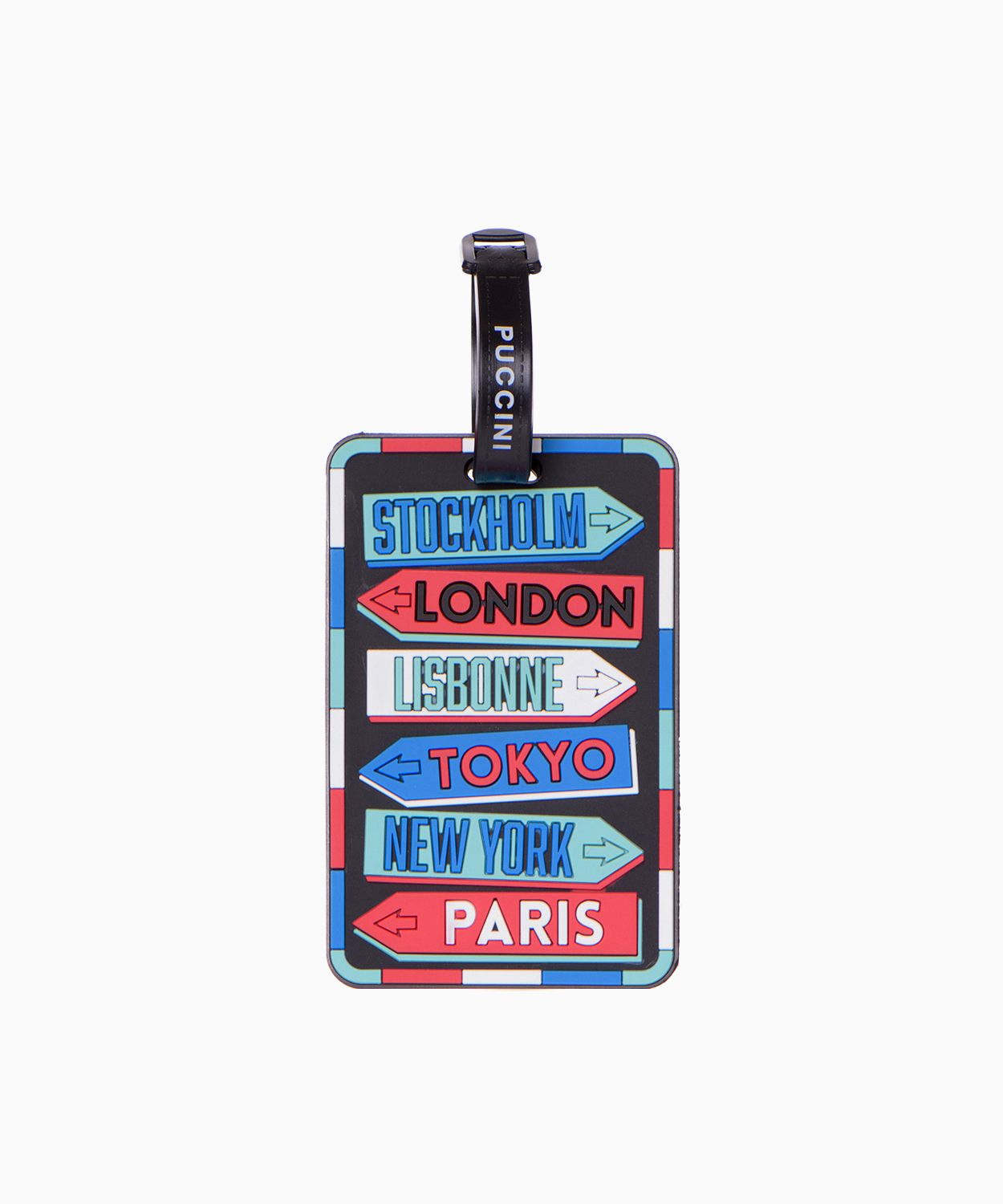 Etichetă pentru bagaje cu indicatoare