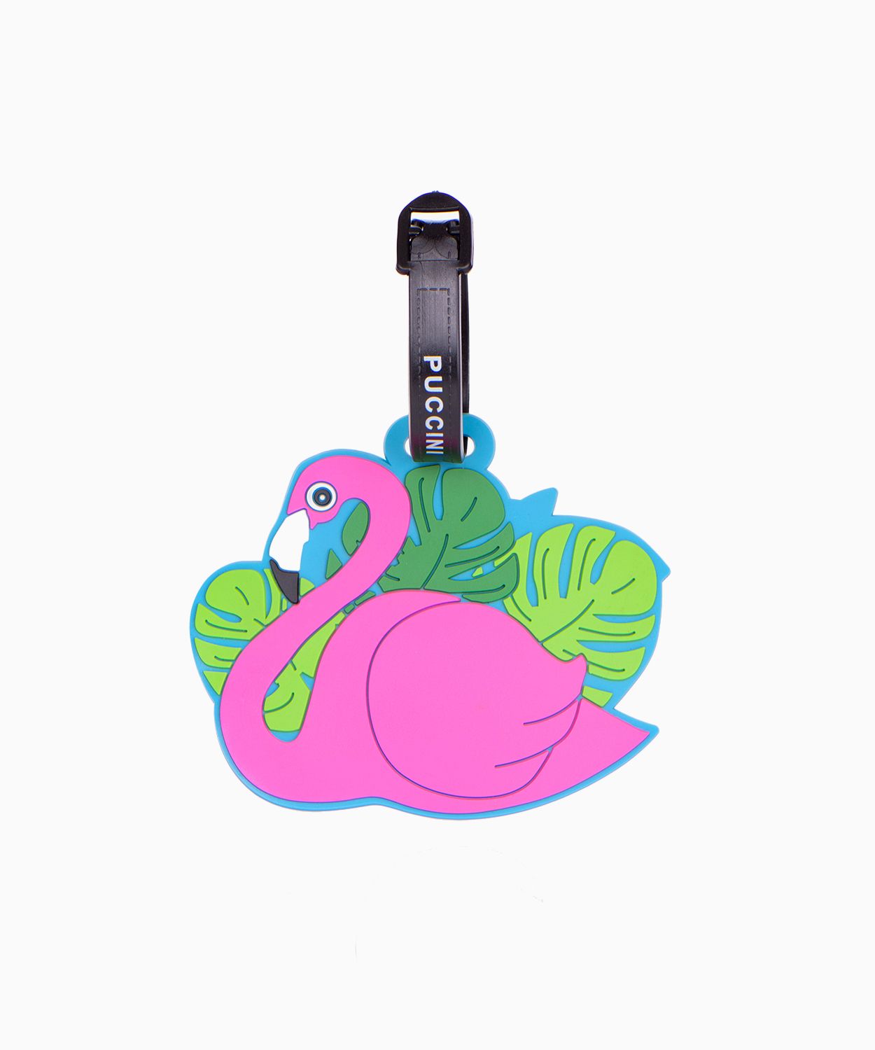 Etichetă de bagaje flamingo