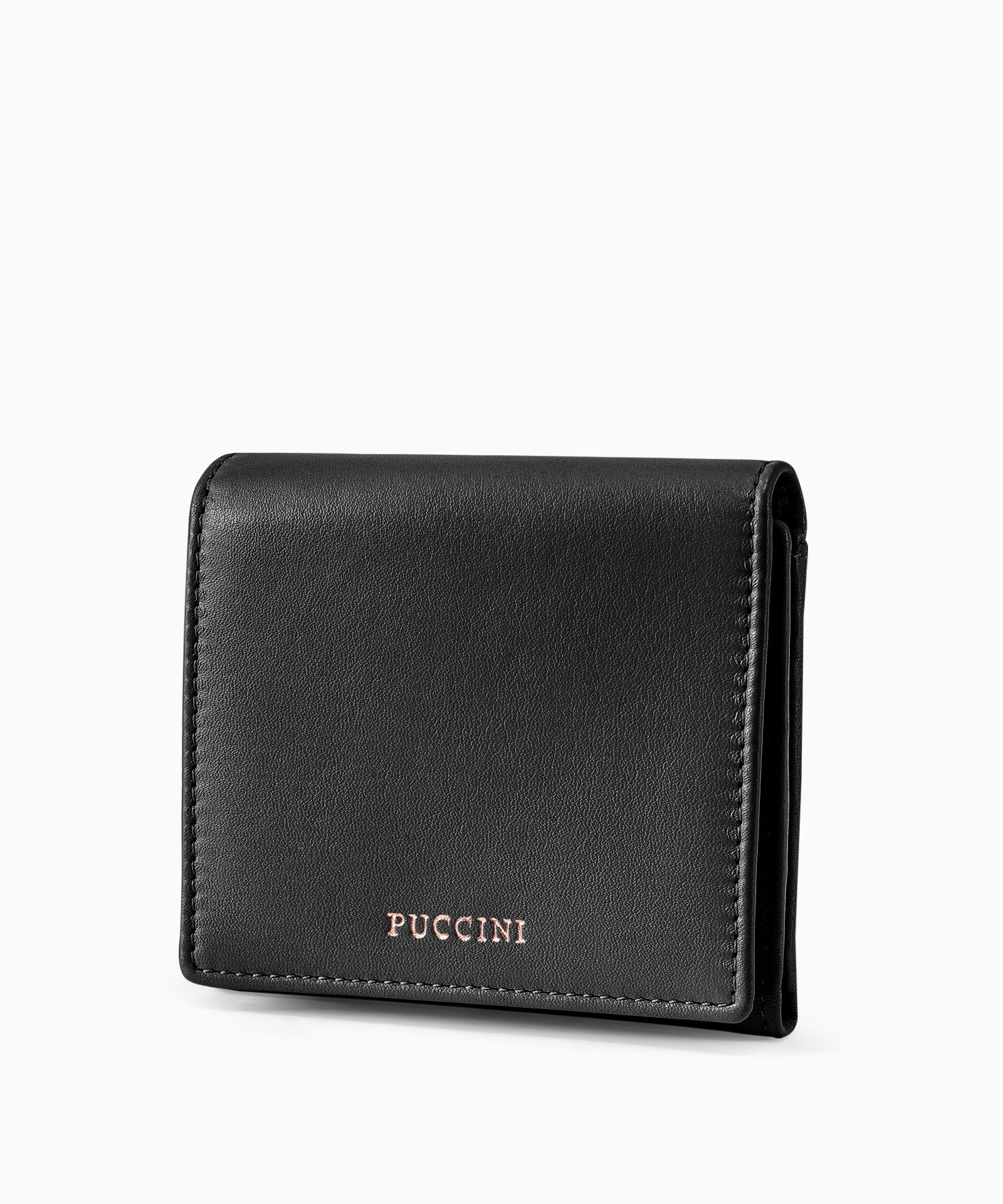 Portofel mic din piele pentru femei negru
