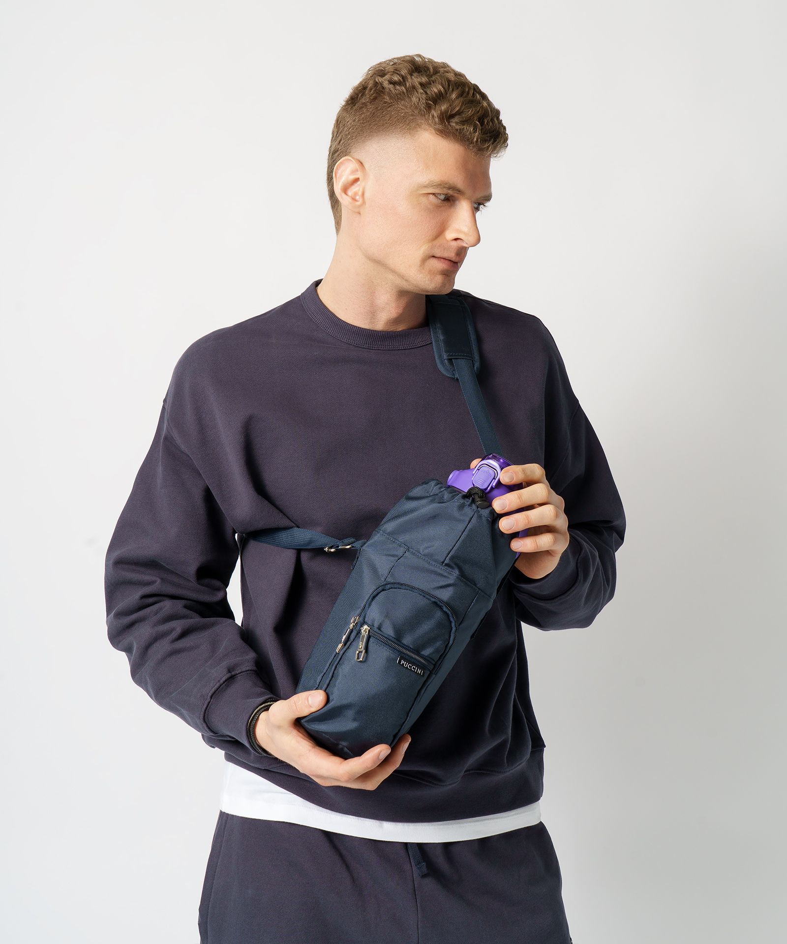 Geantă termică pentru sticle Navy Blue