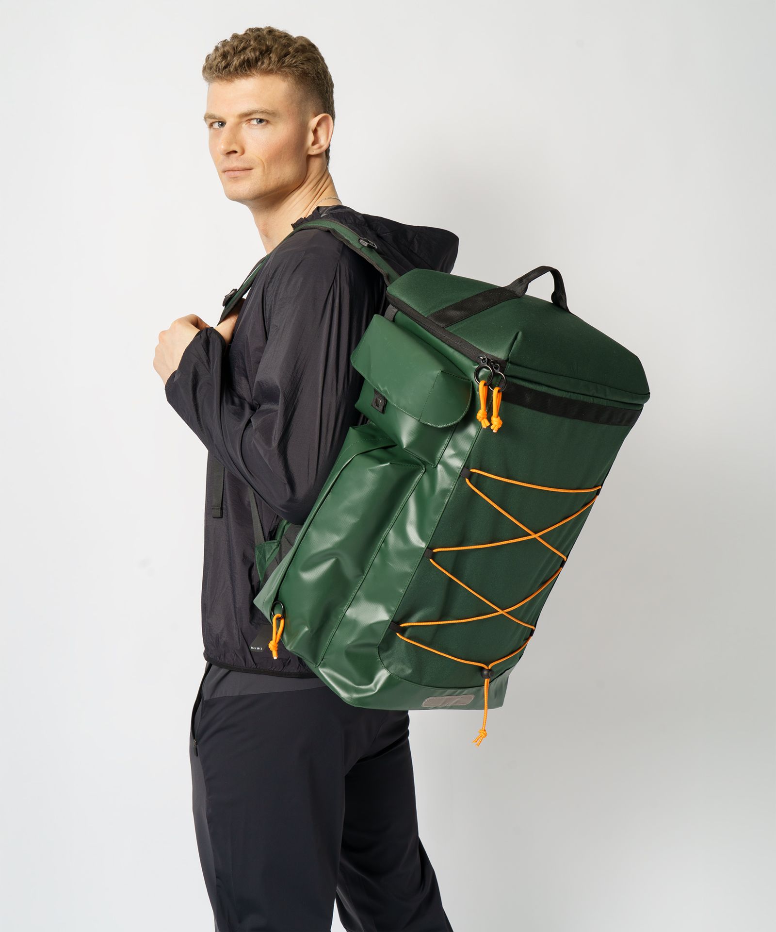 Rucsac de călătorie impermeabil verde