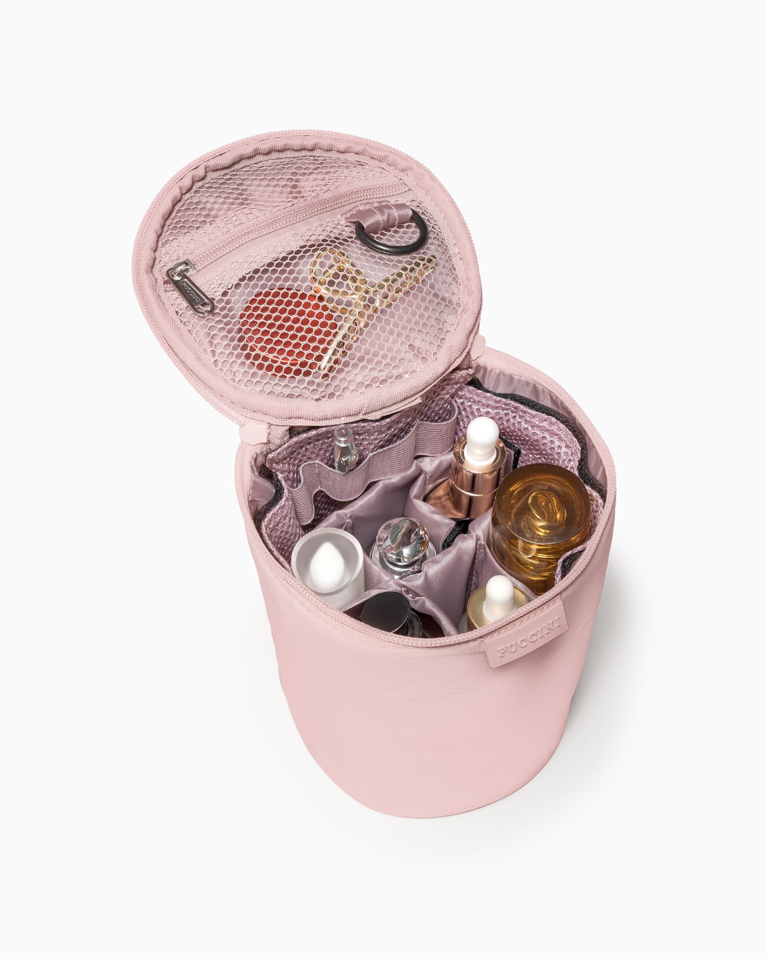 Geantă cosmetică pentru femei tub mare roz