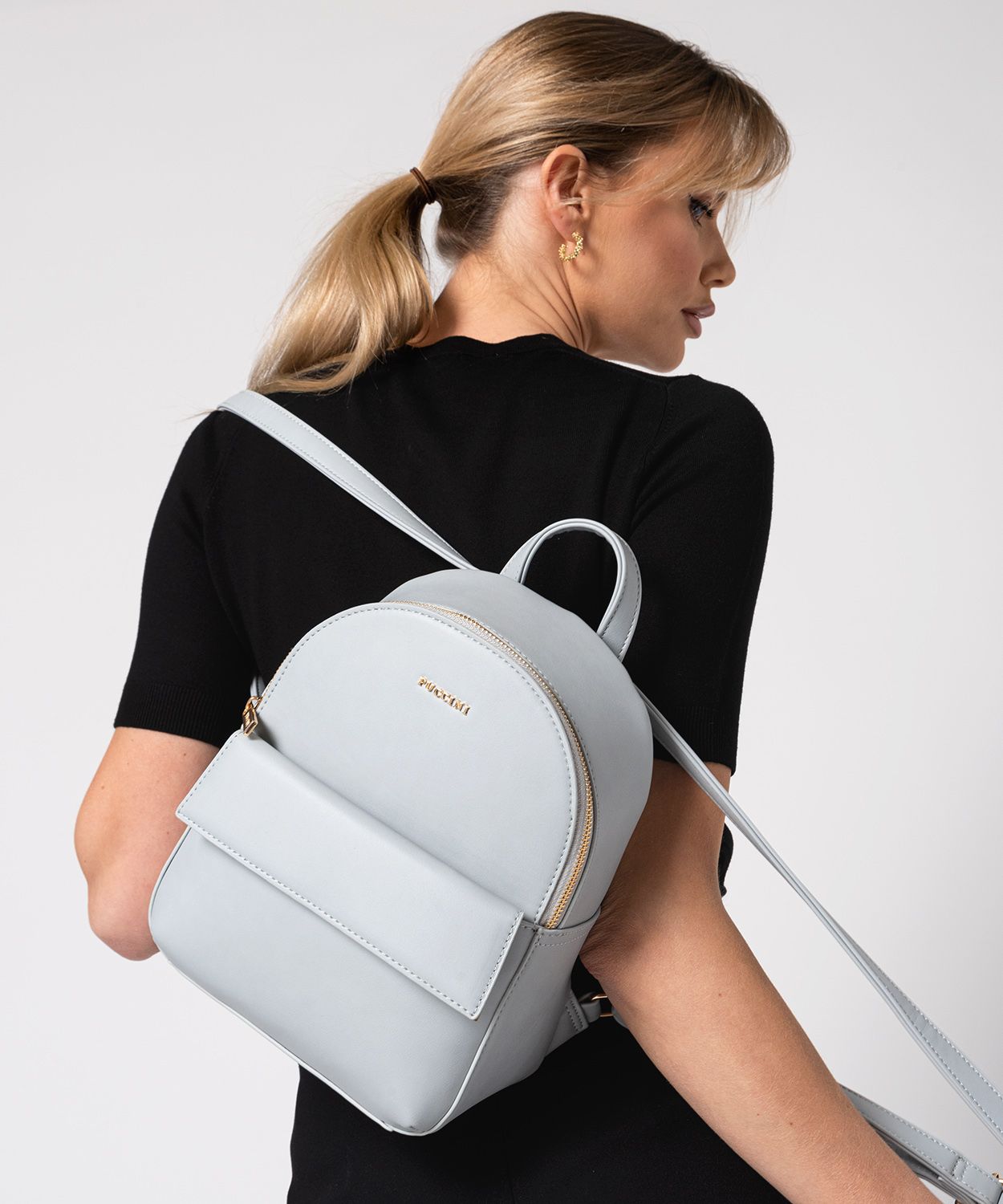 Rucsac de damă elegant gri