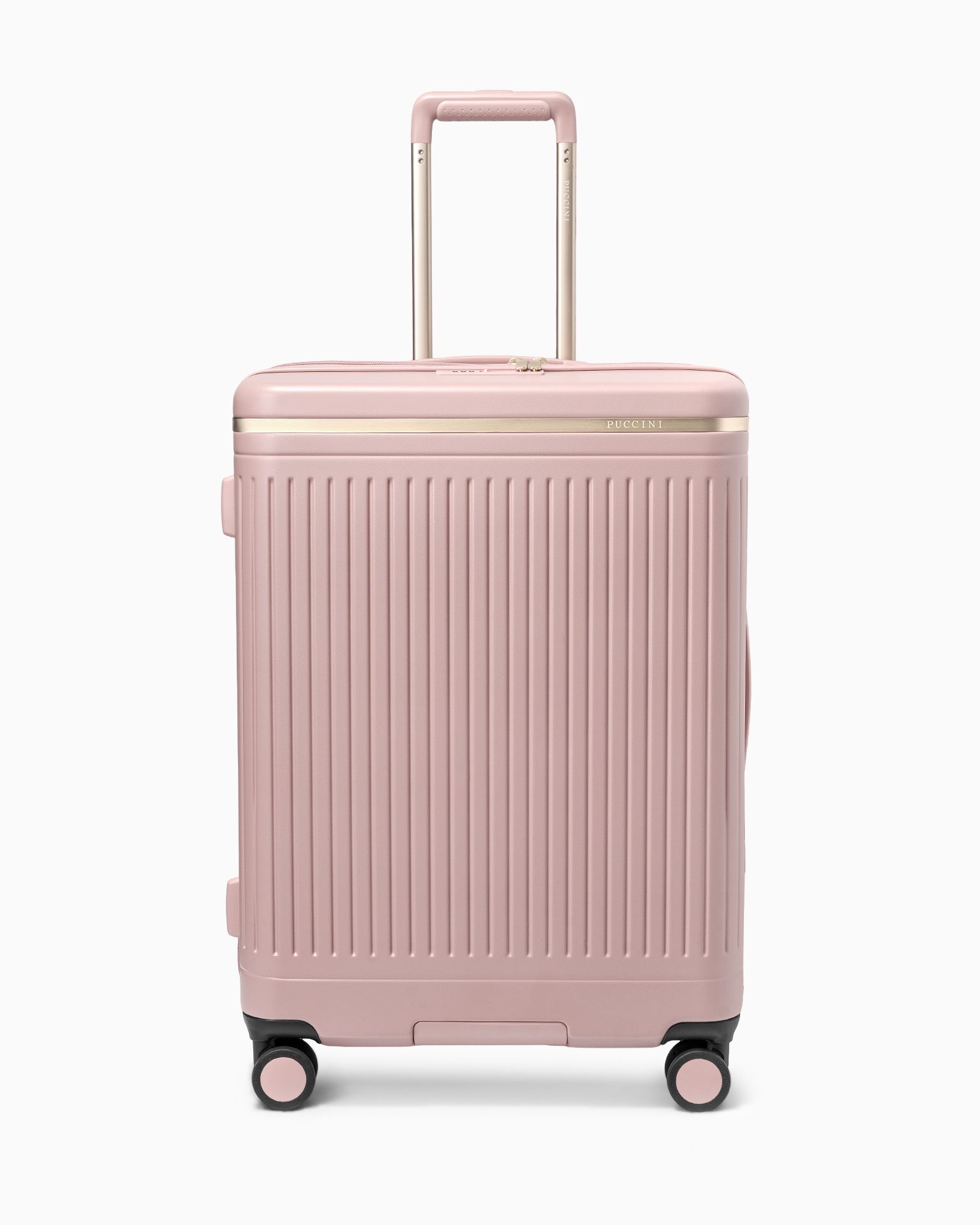 Valiză medie din policarbonat roz