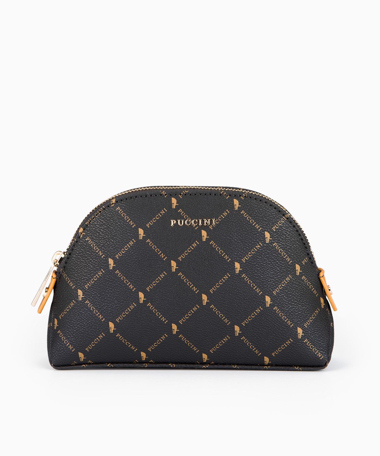 Geantă cosmetică cu monogramă - semi-rotundă