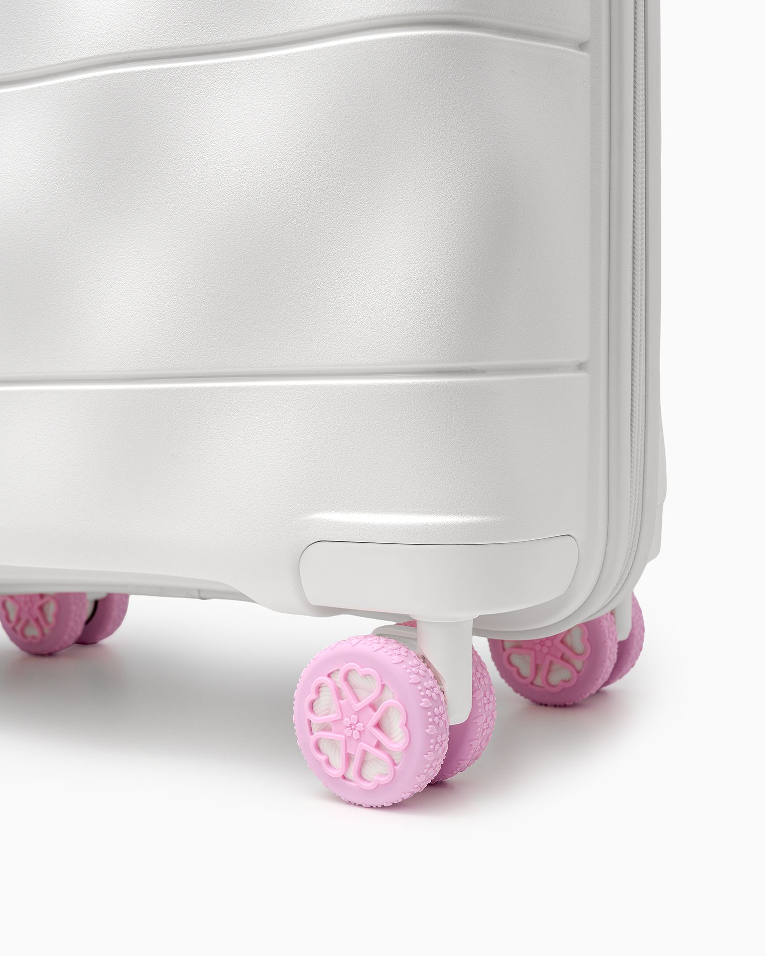 Protectori pentru roțile valizelor roz