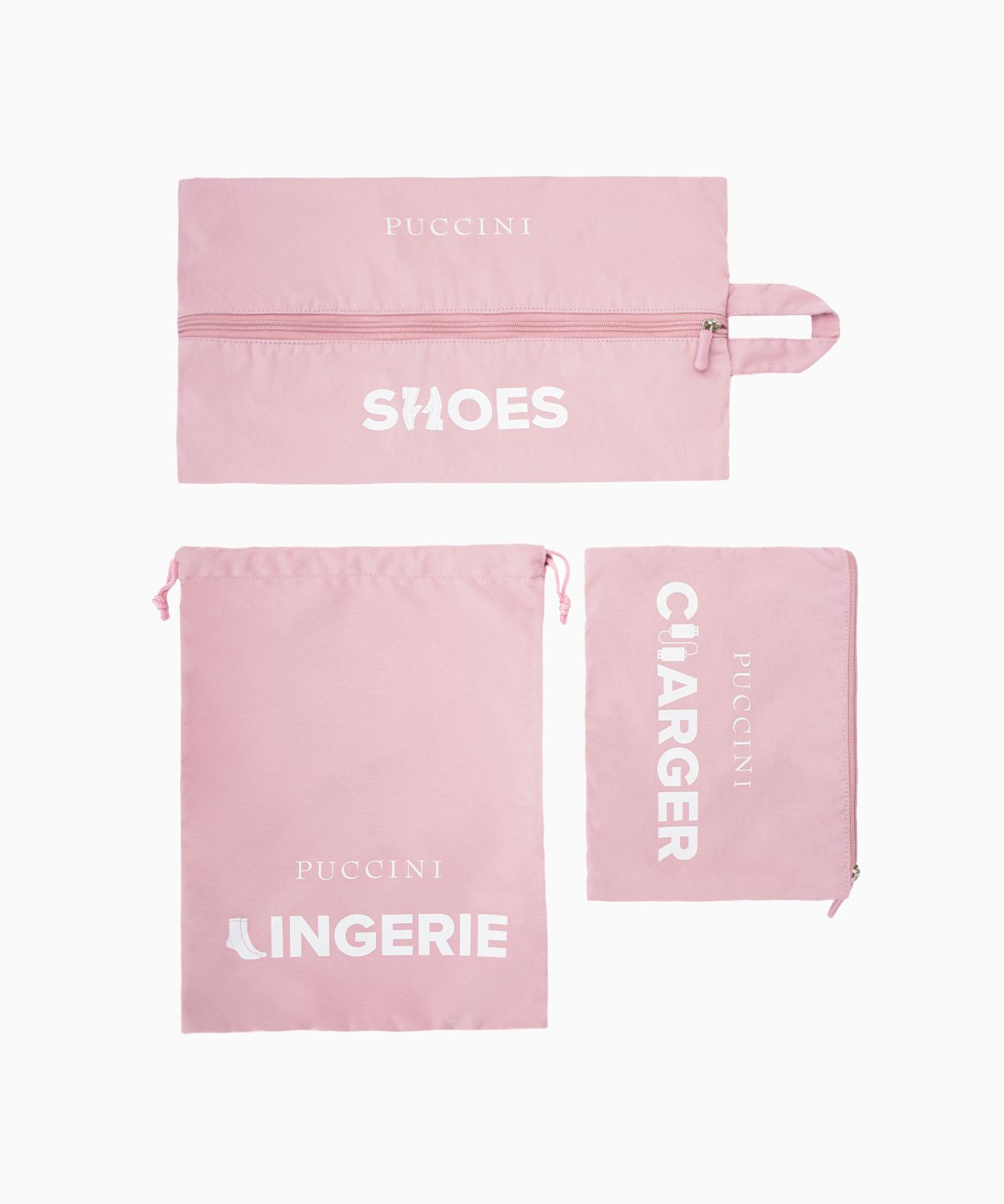 Organizatoare pentru valize - roz