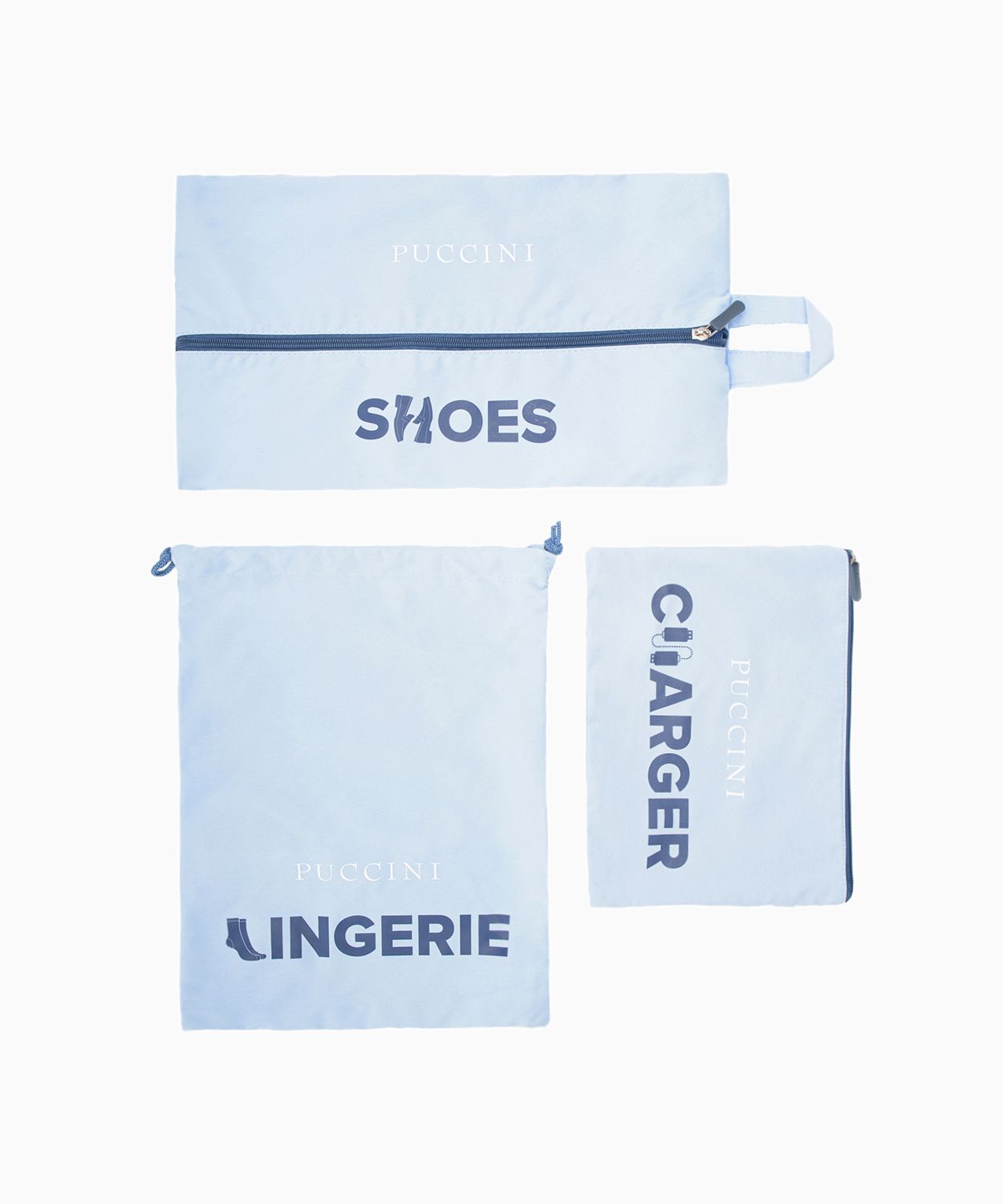 Organizatoare pentru valize - bleu