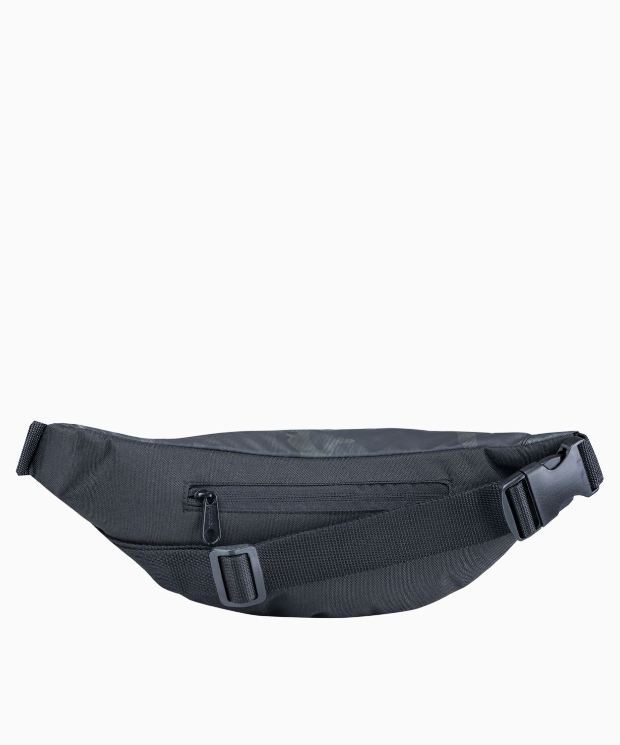 Borsetă neagră textilă cu model camo