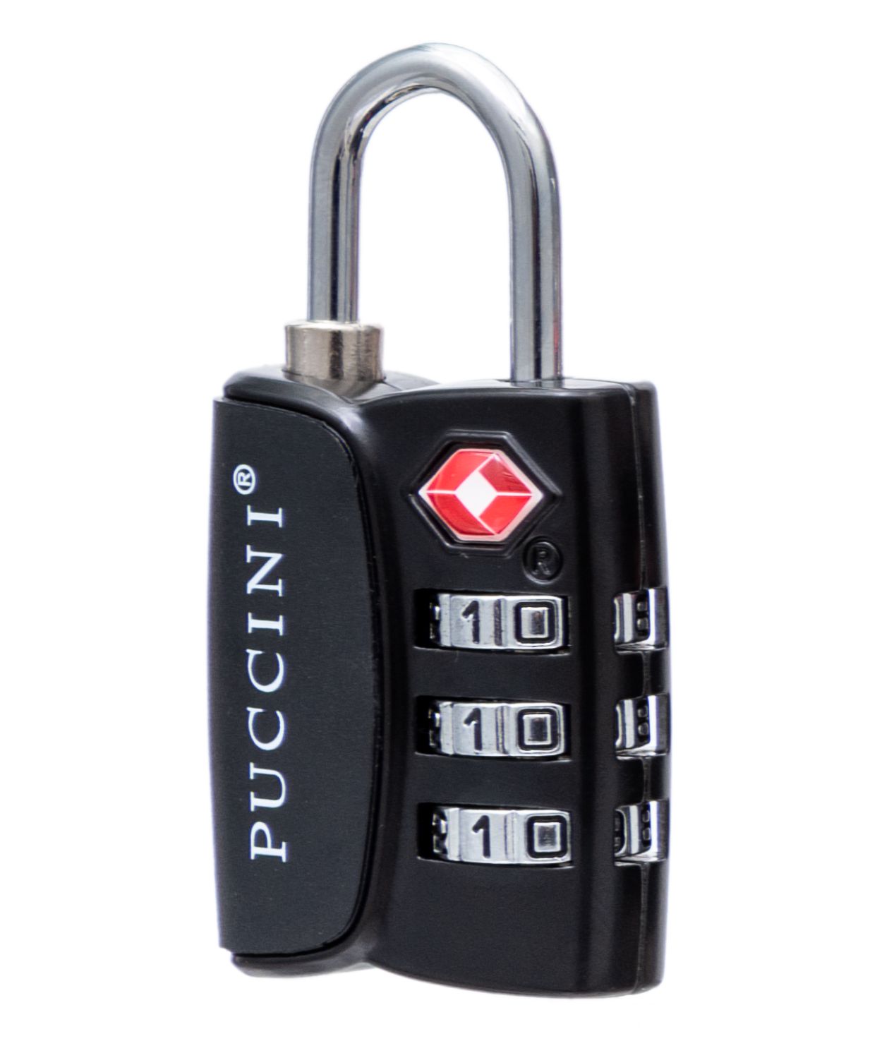 Lacăt pentru bagaje cu încuietoare cu cifru TSA - negru