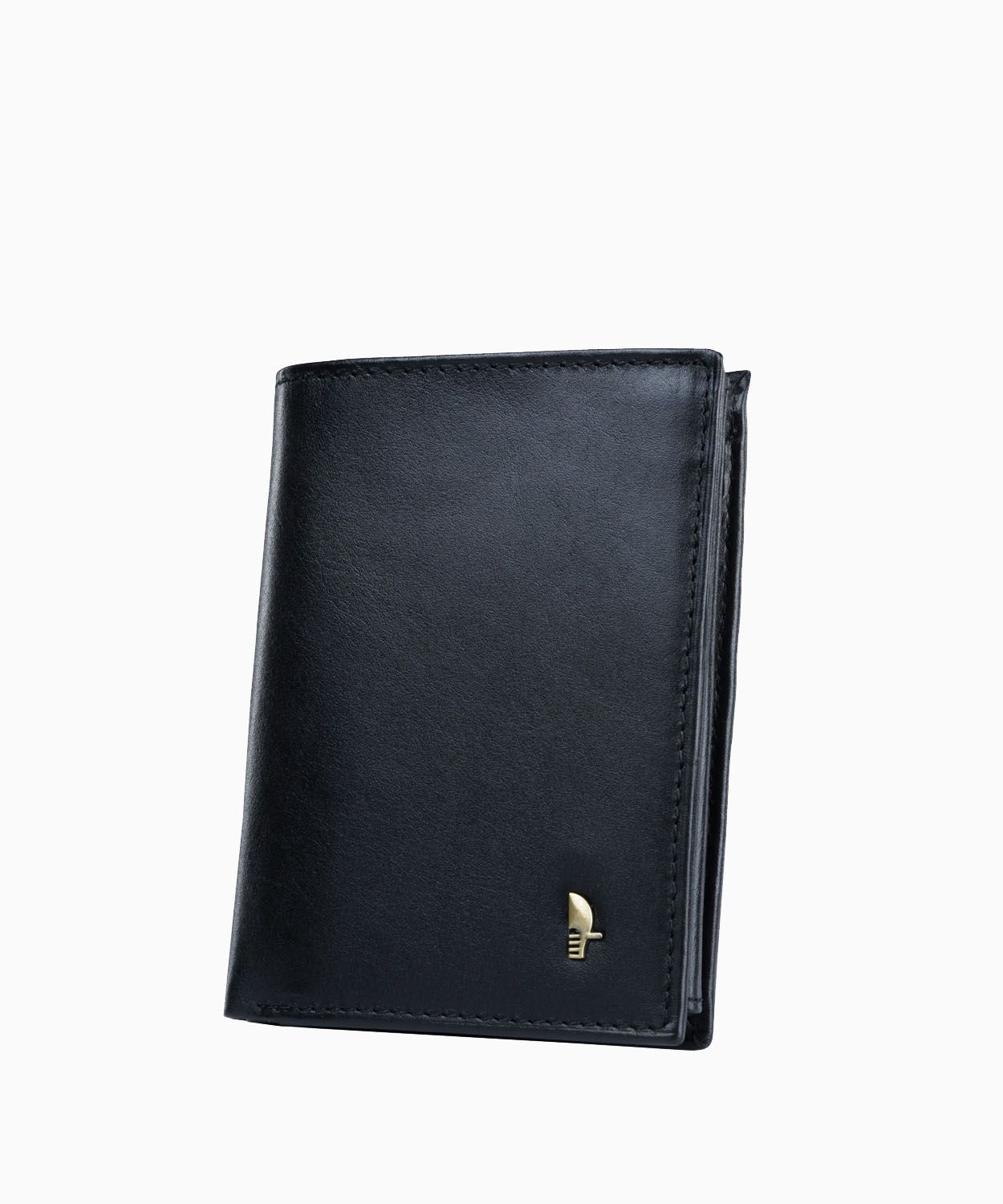 Portofel negru elegant din piele pentru bărbați