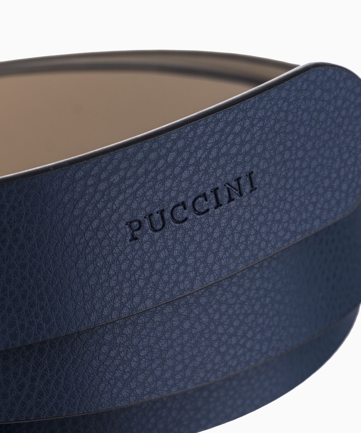 Curea de damă din piele cu cataramă decorativă - bleumarin mărimea S