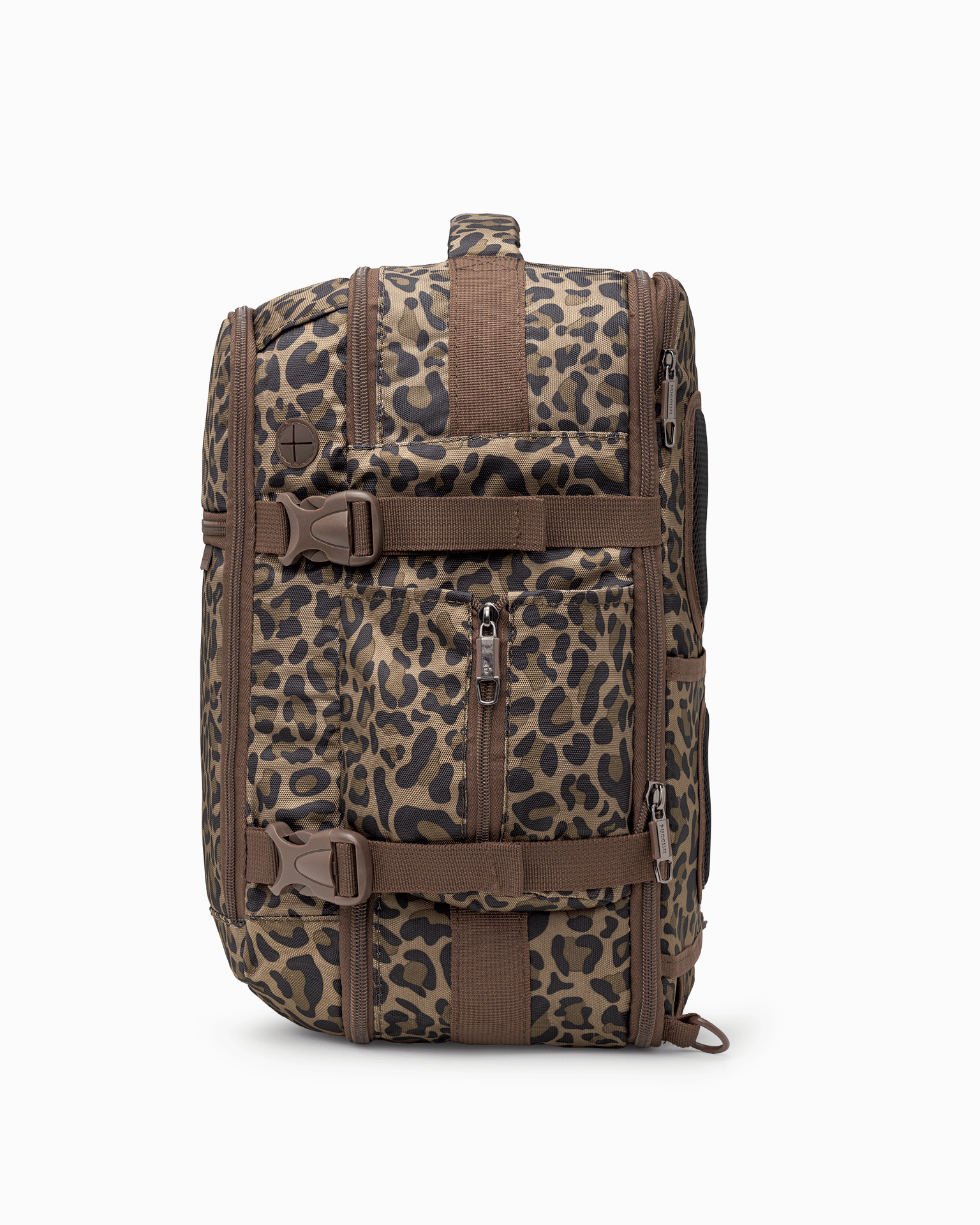 Rucsac pentru avion cu extensie dimensiuni 40x30x20 în imprimeu de panteră