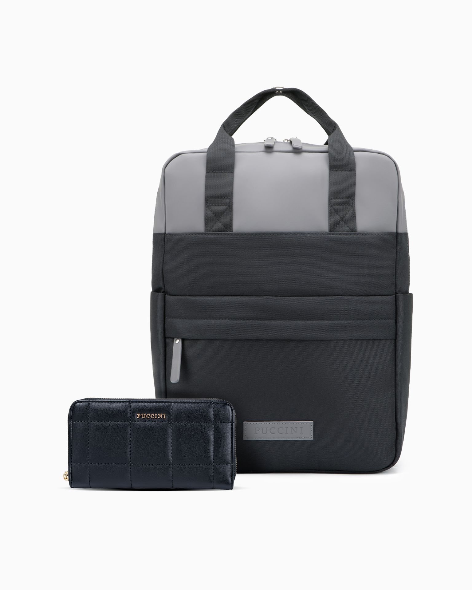 Set portofel damă + rucsac negru