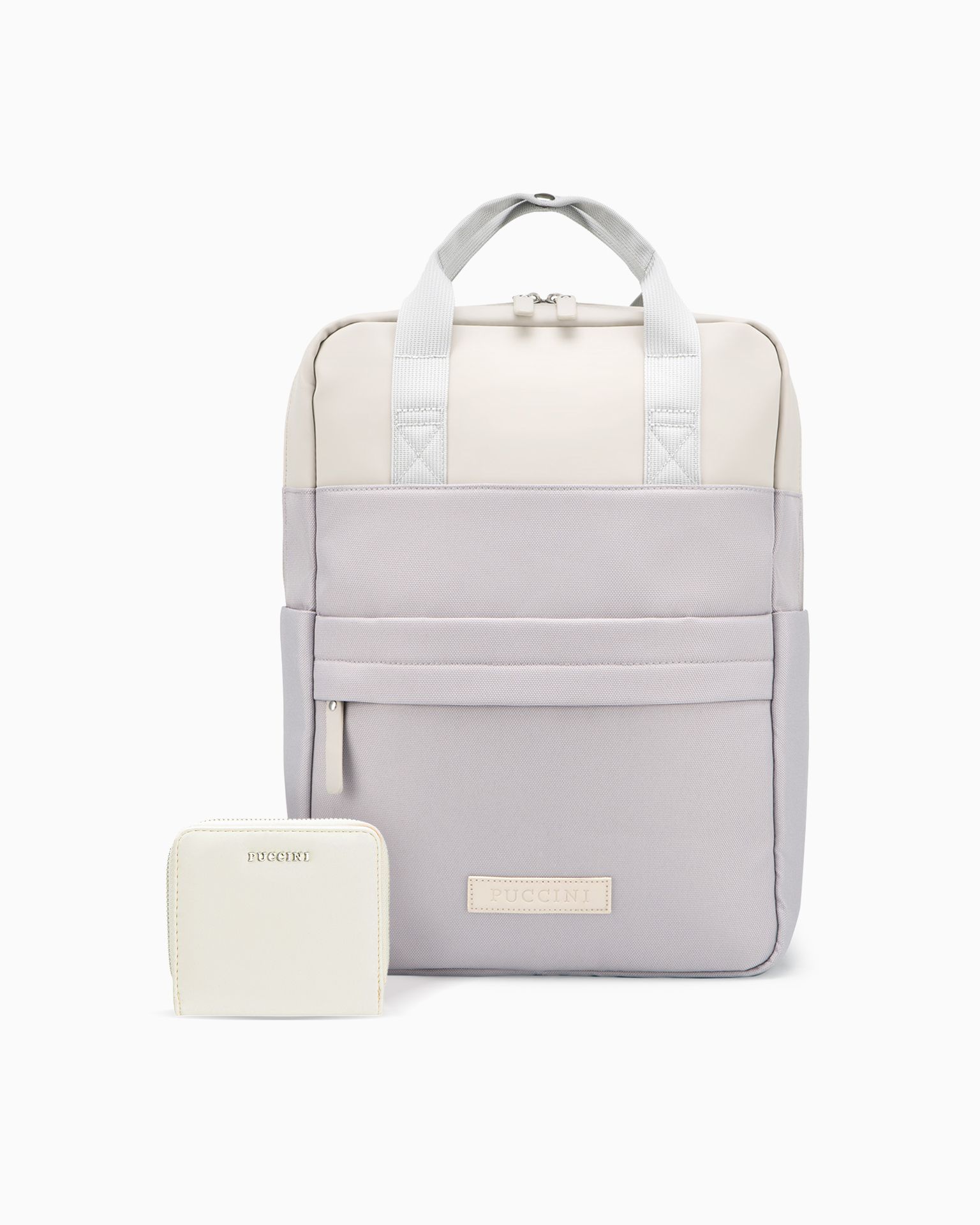 Set portofel damă + rucsac violet deschis