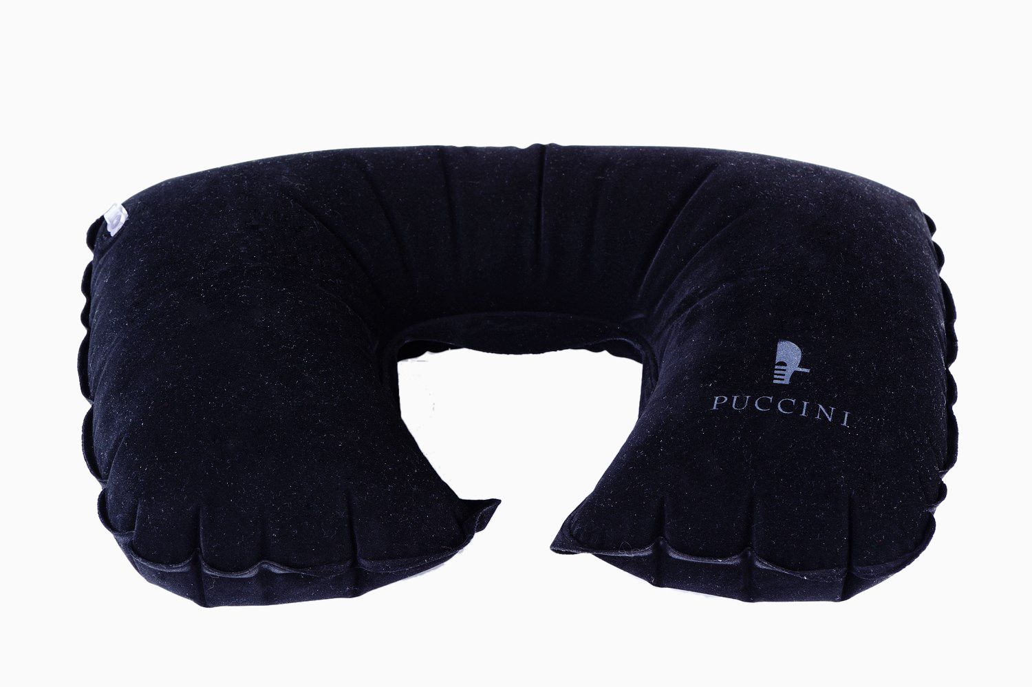 Pernă - tetieră turistică gonflabilă - neagră