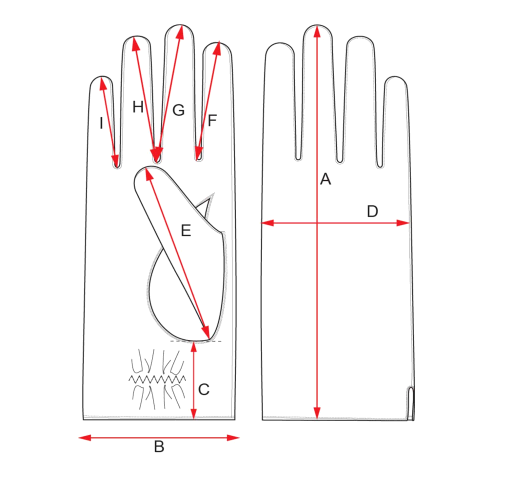 rozmiary skórzanych rękawiczek